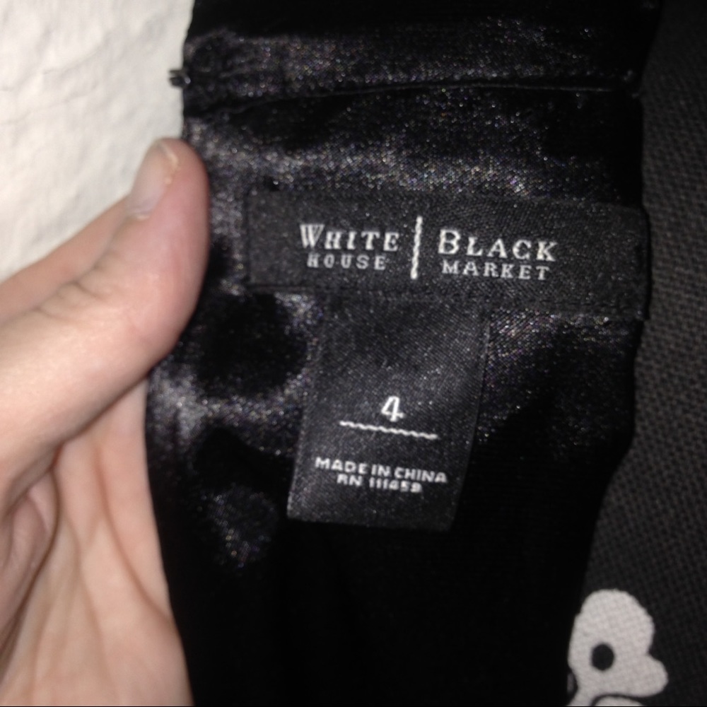 White House Black Market polka dot chiffon dress - Picture 6 of 6